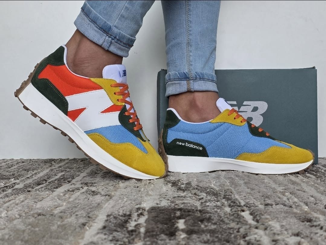 NEW BALANCE 327 LARANJA AMARELO