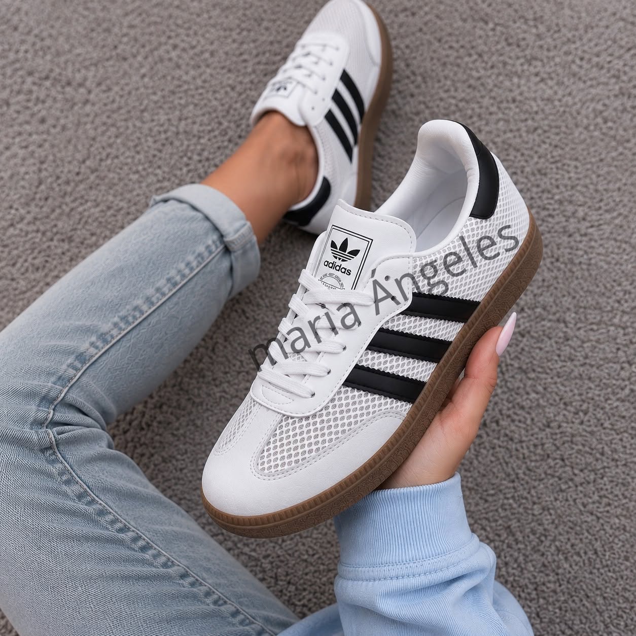 ADIDAS SAMBA BRANCO PRETO