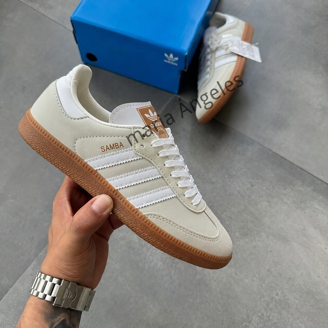 ADIDAS SAMBA BEGE BRANCO