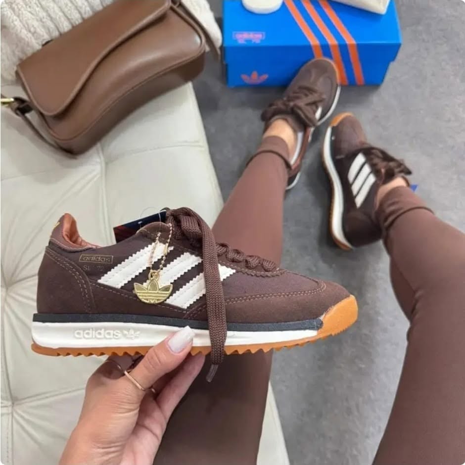 ADIDAS SL-72 CASTANHO BRANCO