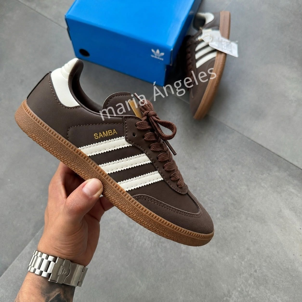 ADIDAS SAMBA CASTANHO BRANCO