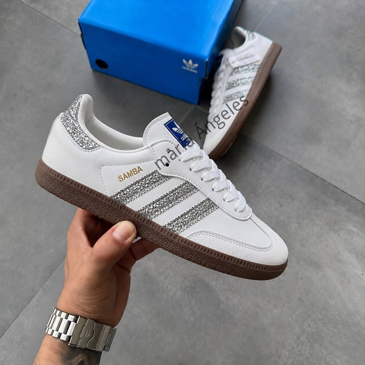 ADIDAS SAMBA BRANCO PRATA
